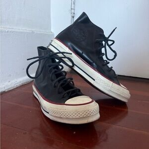 Leather high top Converse